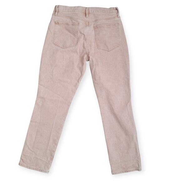 FRAME Le Sylvie Slender Straight-Leg Beige Wash High Rise Jeans Women Sz 30 - Picture 7 of 16